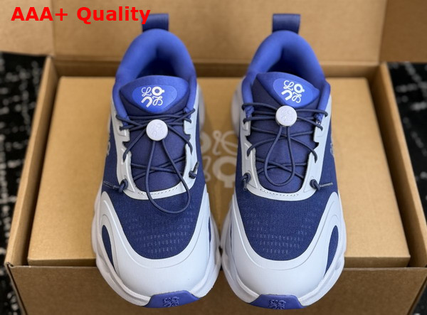 Loewe Cloudsolo Sneaker in Blue and Light Grey Recycled Polyester Replica