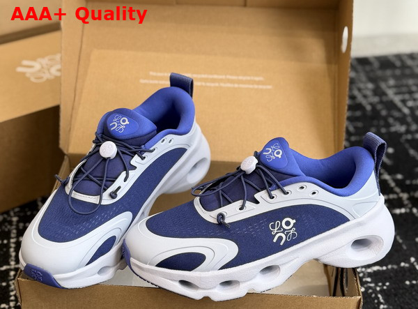 Loewe Cloudsolo Sneaker in Blue and Light Grey Recycled Polyester Replica