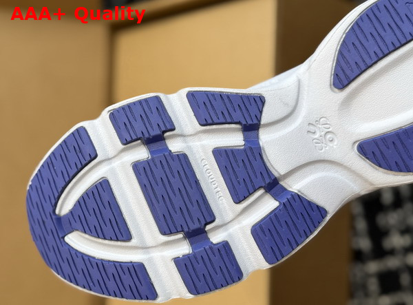 Loewe Cloudsolo Sneaker in Blue and Light Grey Recycled Polyester Replica
