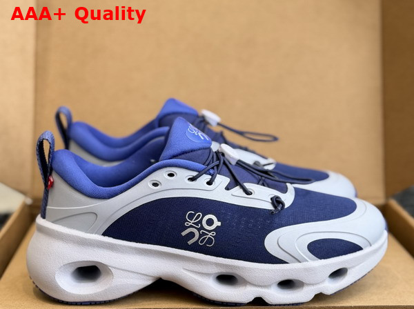 Loewe Cloudsolo Sneaker in Blue and Light Grey Recycled Polyester Replica