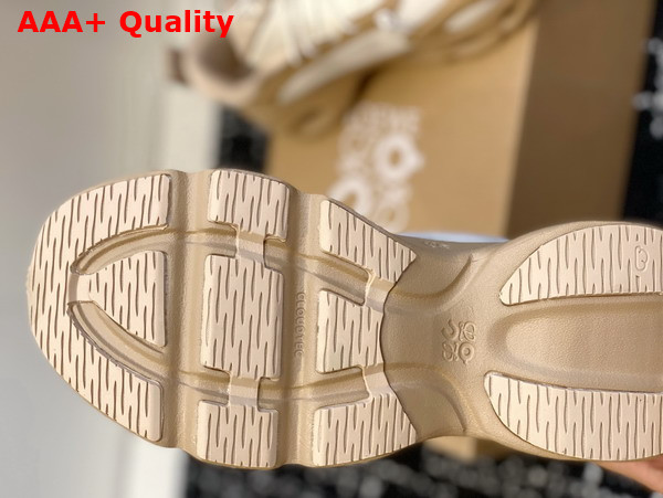 Loewe Cloudsolo Sneaker in Dark Sand and Cream Polyester Replica