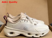 Loewe Cloudsolo Sneaker in Sand and Burgundy Recycled Polyester Replica