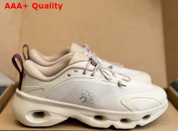 Loewe Cloudsolo Sneaker in Sand and Burgundy Recycled Polyester Replica