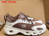 Loewe Cloudsolo Sneaker in Taupe and Eggshell Recycled Polyester Replica