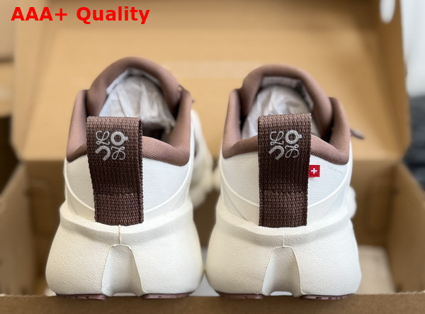 Loewe Cloudsolo Sneaker in Taupe and Eggshell Recycled Polyester Replica