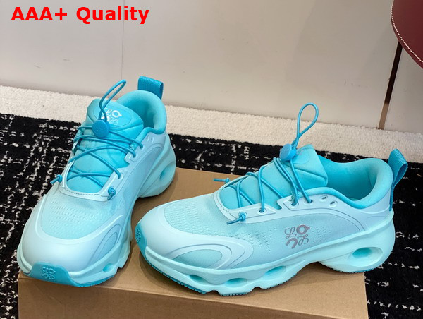 Loewe Cloudsolo Sneaker in Turquoise Polyester Replica