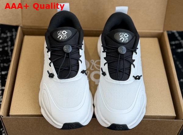 Loewe Cloudsolo Sneaker in White and Black Recycled Polyester Replica