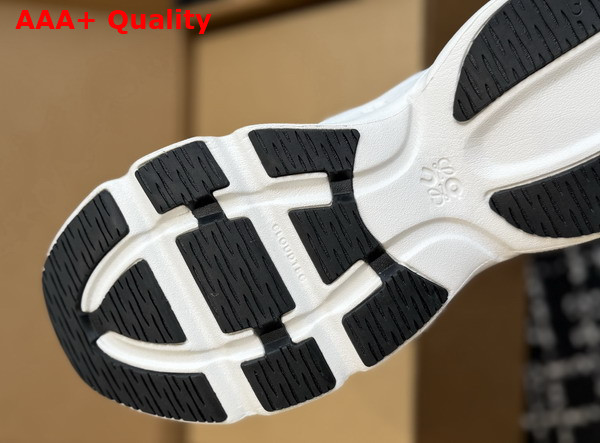 Loewe Cloudsolo Sneaker in White and Black Recycled Polyester Replica