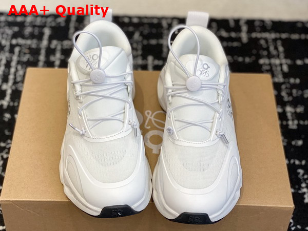 Loewe Cloudsolo Sneaker in White and Light Grey Polyester Replica