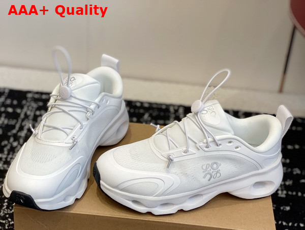 Loewe Cloudsolo Sneaker in White and Light Grey Polyester Replica