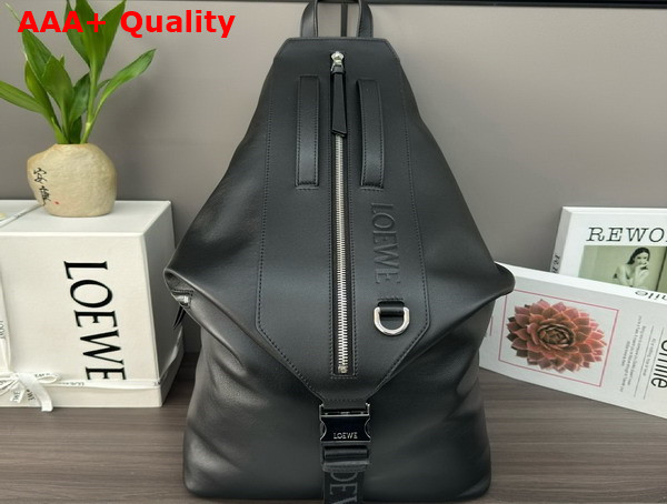 Loewe Convertible Backpack in Black Classic Calfskin Replica