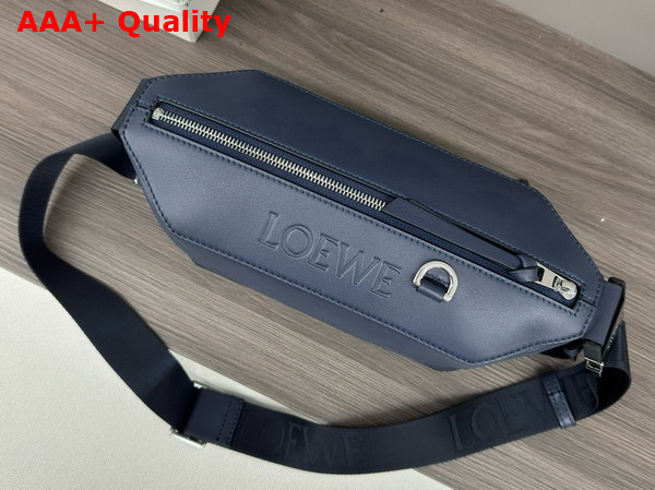 Loewe Convertible Sling in Classic Calfskin Abyss Blue Replica