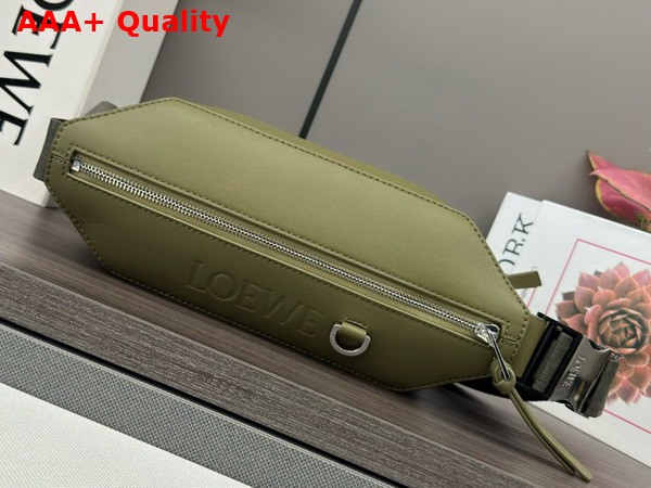 Loewe Convertible Sling in Classic Calfskin Olive Green Replica