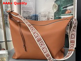 Loewe Cubi Crossbody Bag in Tan Supple Smooth Calfskin and Jacquard Replica