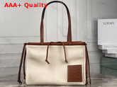 Loewe Cushion Tote Cord Canvas and Classic Calf Replica