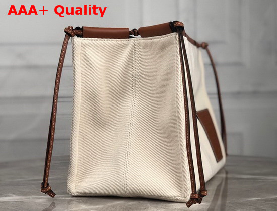 Loewe Cushion Tote Cord Canvas and Classic Calf Replica