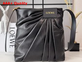 Loewe Draped Tote in Black Mellow Nappa Lambskin Replica