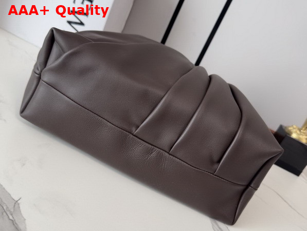 Loewe Draped Tote in Dark Chestnut Mellow Nappa Lambskin Replica