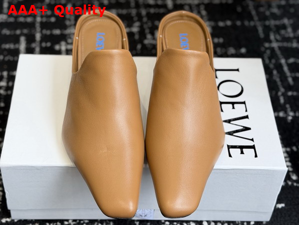 Loewe Emily Mule in Camel Lambskin Replica