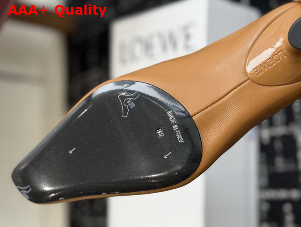 Loewe Emily Mule in Camel Lambskin Replica