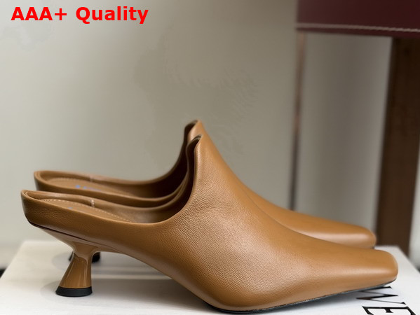 Loewe Emily Mule in Camel Lambskin Replica
