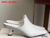 Loewe Emily Mule in Optic White Lambskin Replica