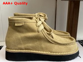 Loewe Faro Lace Up Boot in Sahara Suede Calfskin Replica