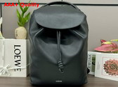 Loewe Flamenco Backpack in Shiny Supple Calfskin Black Replica