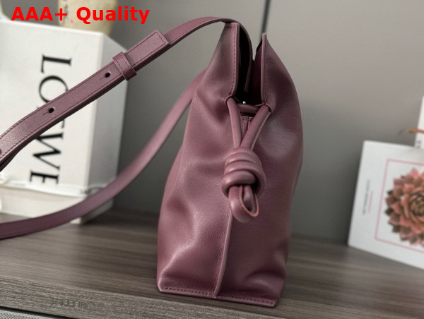 Loewe Flamenco Clutch in Dark Burgundy Nappa Calfskin Replica