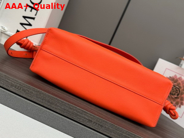 Loewe Flamenco Clutch in Vivid Orange Nappa Calfskin Replica