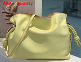 Loewe Flamenco Clutch in Yellow Nappa Calfskin Replica