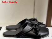 Loewe Flamenco Knot Mule in Black Lambskin Replica