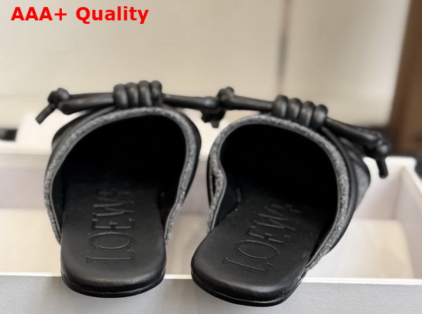 Loewe Flamenco Knot Mule in Grey Flannel Replica