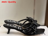 Loewe Flamenco Knot Sandal in Black Lambskin Replica