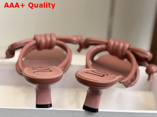 Loewe Flamenco Knot Sandal in Blush Lambskin Replica