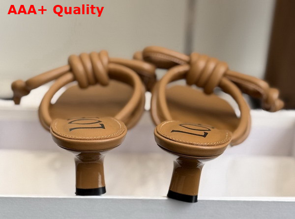 Loewe Flamenco Knot Sandal in Camel Lambskin Replica