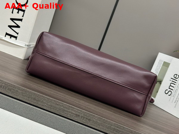 Loewe Flamenco Purse Bag in Mellow Nappa Lambskin Dark Burgundy Replica