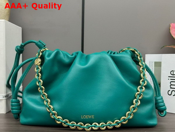 Loewe Flamenco Purse Bag in Mellow Nappa Lambskin Emerald Green Replica