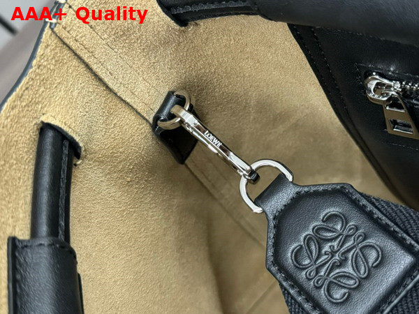 Loewe Flamenco Satchel in Black Shiny Supple Calfskin Replica