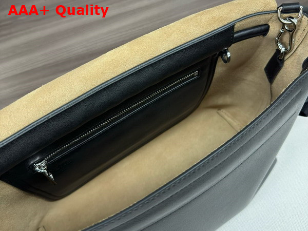 Loewe Flamenco Satchel in Black Shiny Supple Calfskin Replica