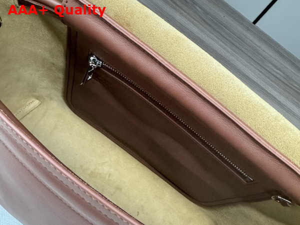 Loewe Flamenco Satchel in Brownie Shiny Supple Calfskin Replica