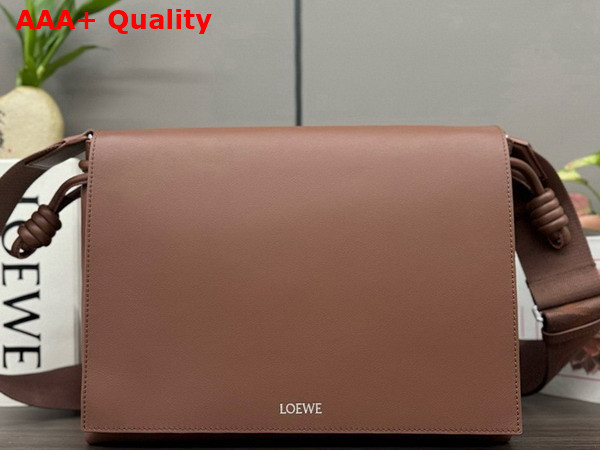 Loewe Flamenco Satchel in Brownie Shiny Supple Calfskin Replica