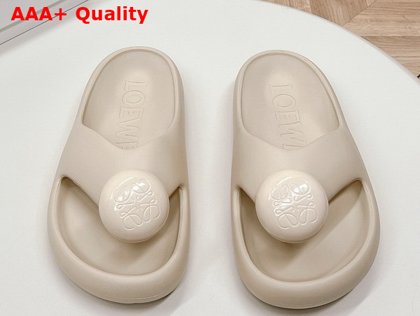 Loewe Foam Pebble Sandal in Light Powder Replica