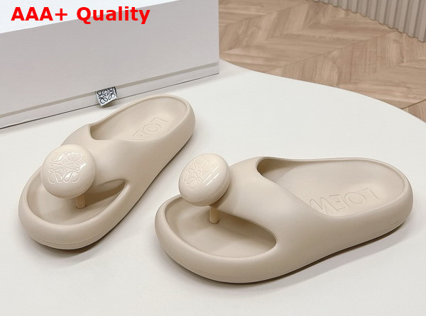 Loewe Foam Pebble Sandal in Light Powder Replica