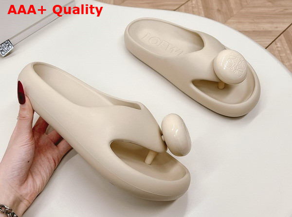 Loewe Foam Pebble Sandal in Light Powder Replica