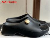 Loewe Foam Pebble Slide in Black Replica