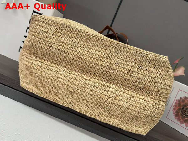 Loewe Fold Shopper in Raffia Natural Tan Replica