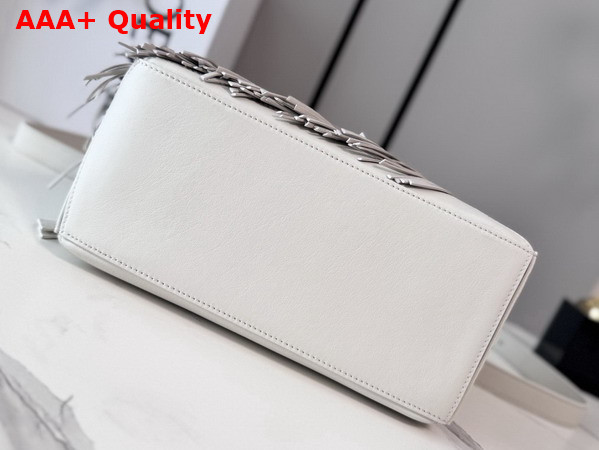 Loewe Fringe Small Puzzle Bag in Soft White Classic Calfskin Replica