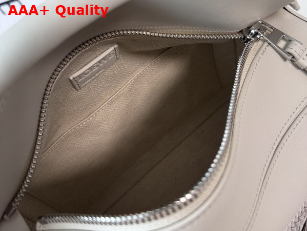 Loewe Fringe Small Puzzle Bag in Soft White Classic Calfskin Replica