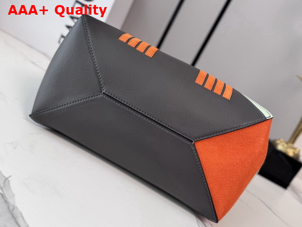 Loewe Futurist Cat Medium Puzzle Fold Tote in Nappa Calfskin Dark Taupe Replica